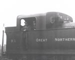 Black and white photograph of GNR engine 93, Sutton.